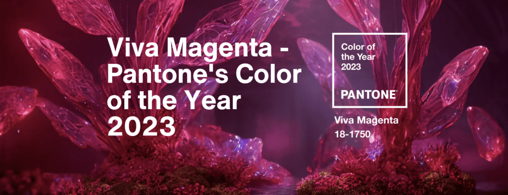 2023年度代表色： Viva Magenta 